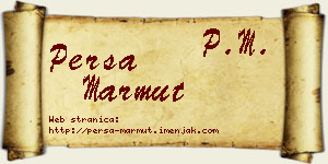 Persa Marmut vizit kartica